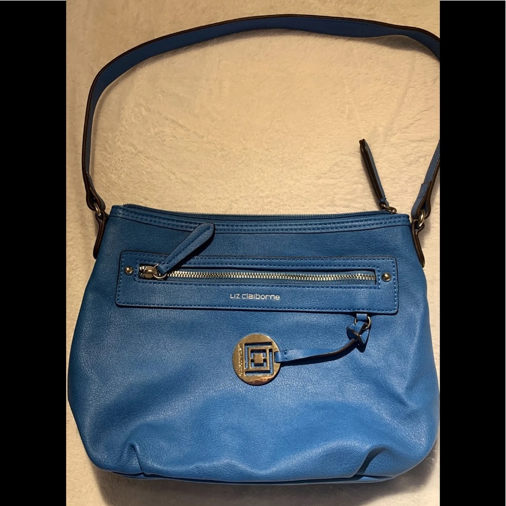 Liz Claiborne Blue Leather Purse